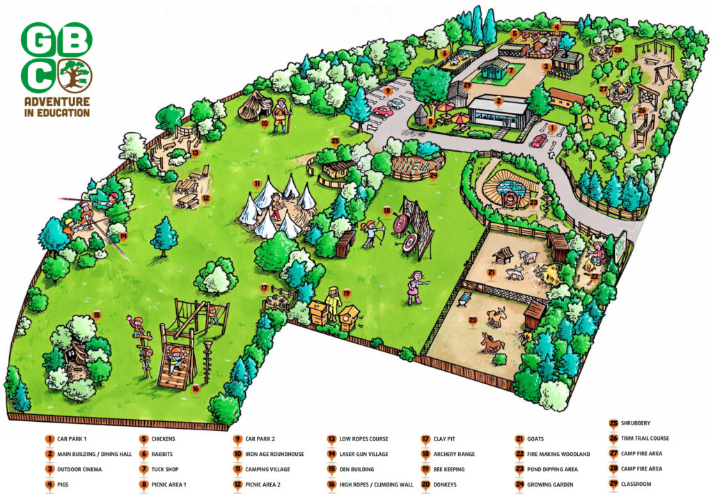 Adventure playground map