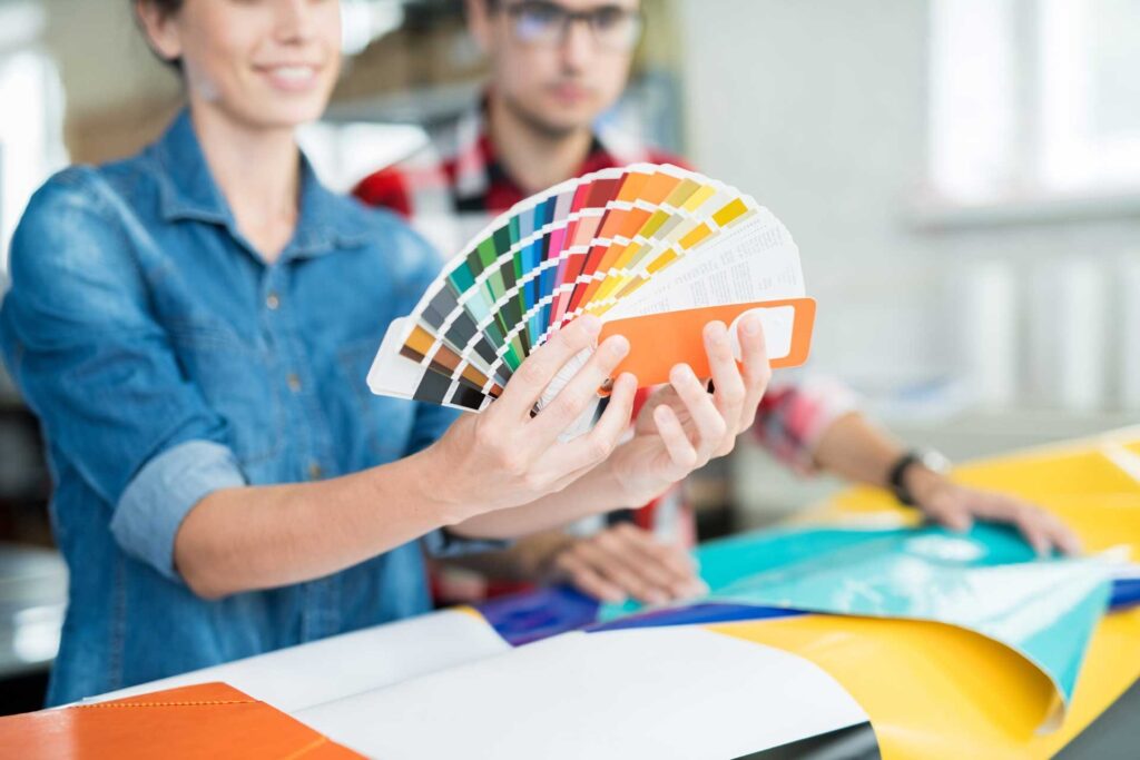Choosing colours for print design