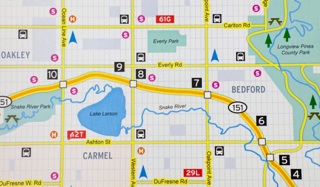Illustrated map