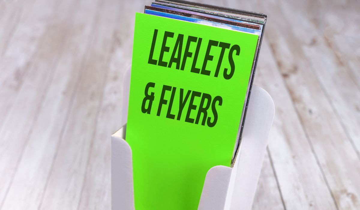 Leaflet design from a graphic design company