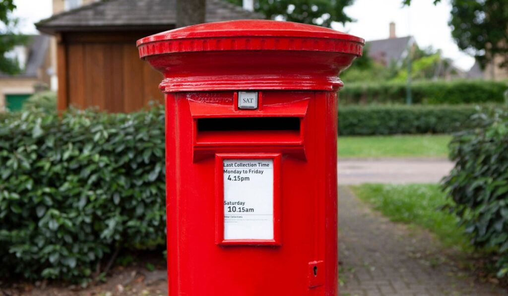 Royal mail post box for direct mail and printed leaflets