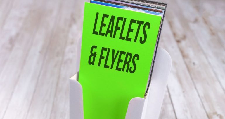Leaflet design from a graphic design company